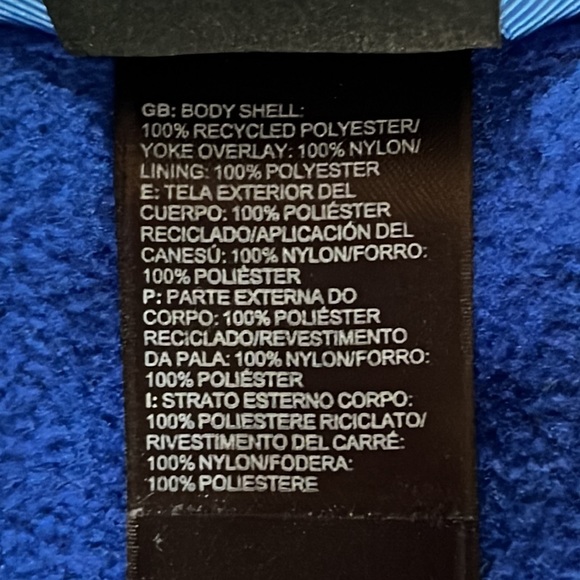 The North Face boys fleece jacket, blue size XL - Picture 8 of 9